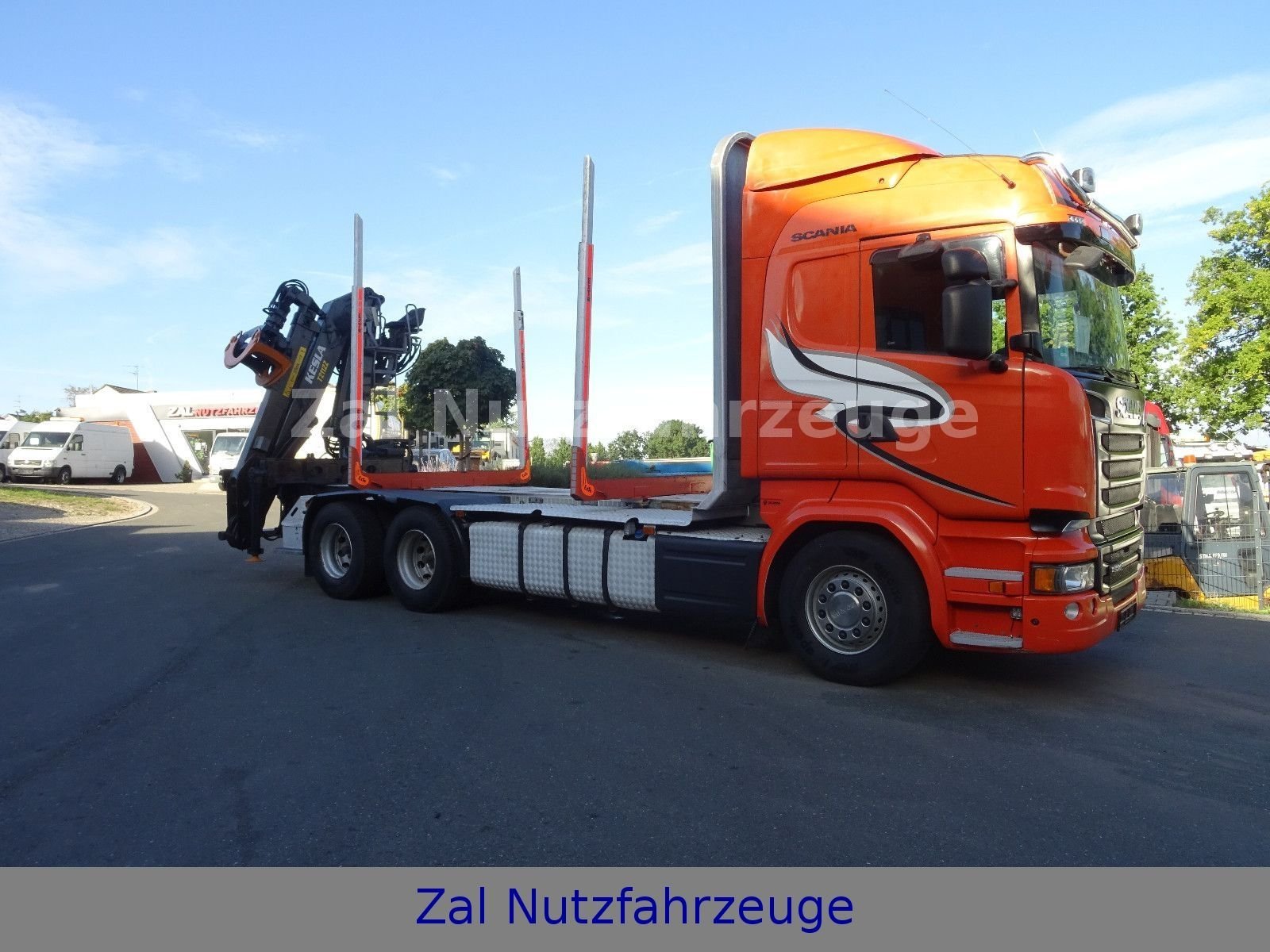 Scania R520 Kesla 21 12ZT Ladekran Holztransporter 1